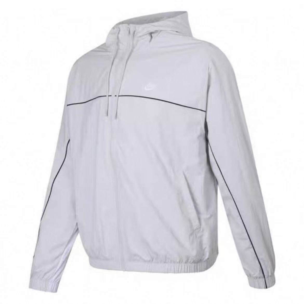 NIKE/耐克男款灰白色时尚舒适连帽夹克外套HJ2013025