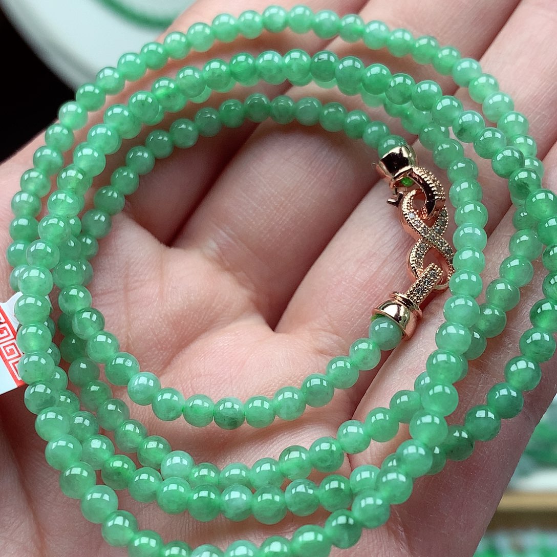 翡翠未镶嵌毛衣链翡翠