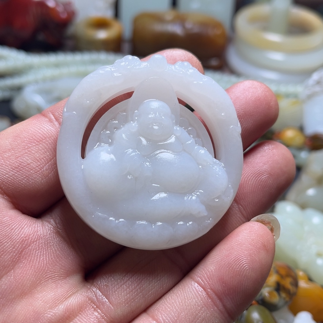 和田玉未镶嵌挂件