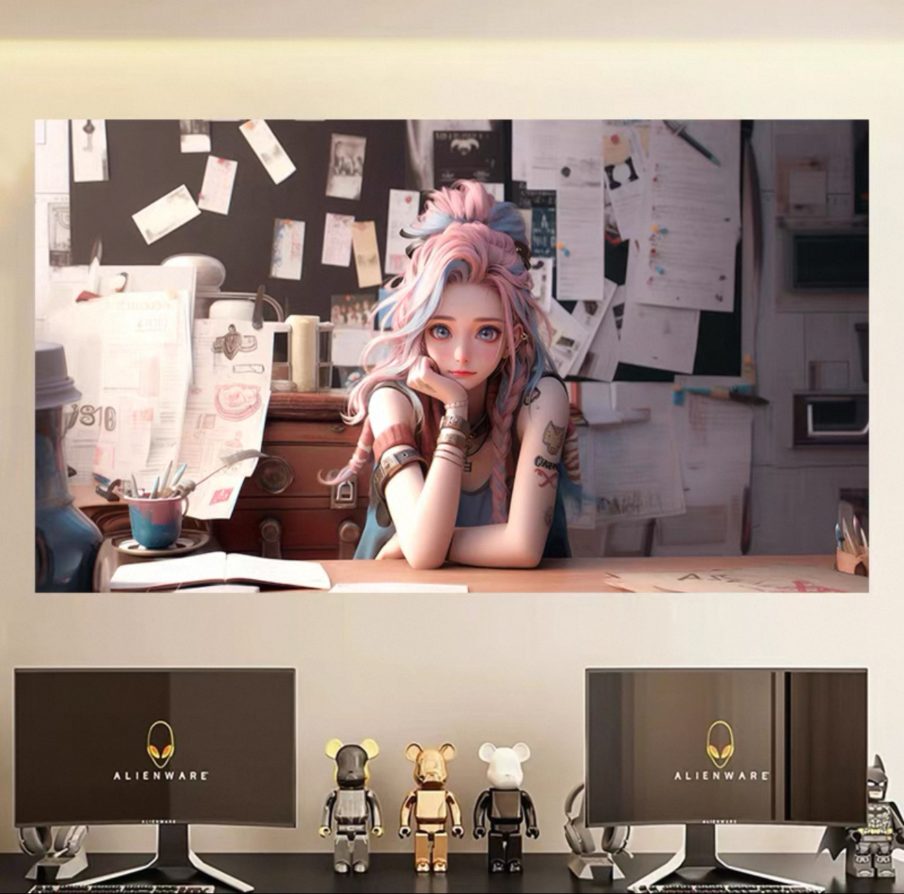 《莎勒芬妮》挂画客厅装饰画40*80pvc