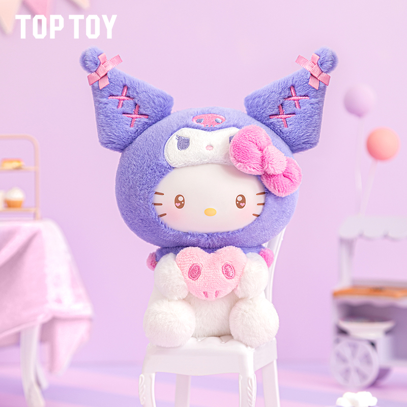 TOPTOY三丽鸥家族酷洛米派对系列毛绒背包挂饰潮玩盲盒手办美乐蒂