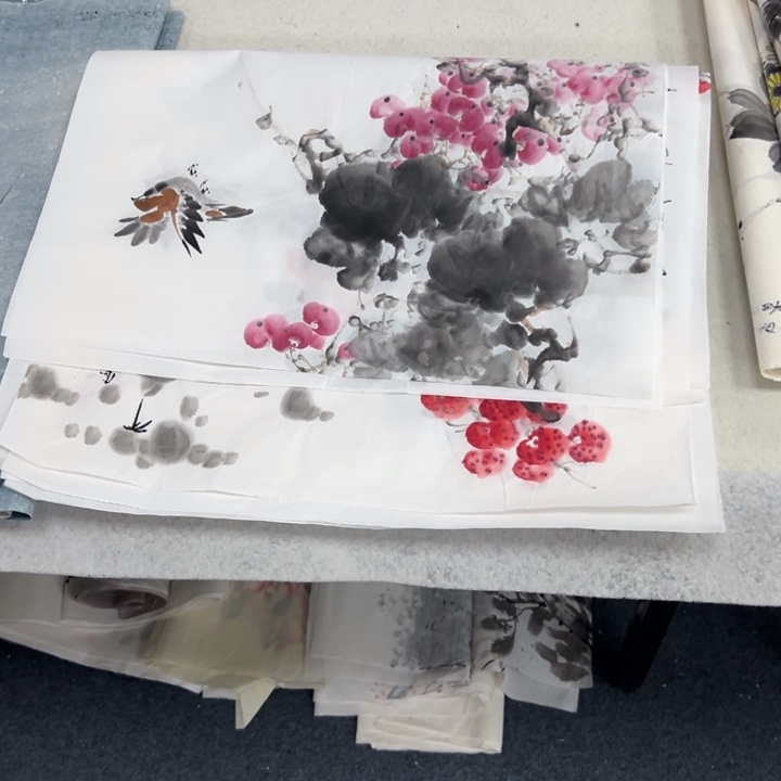 国画顺**然纯手绘字画国画宣纸