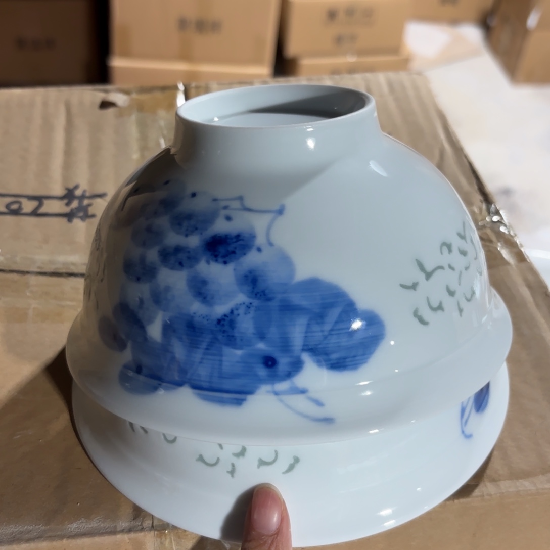 ****0玉瓷景德镇陶瓷两只微瑕