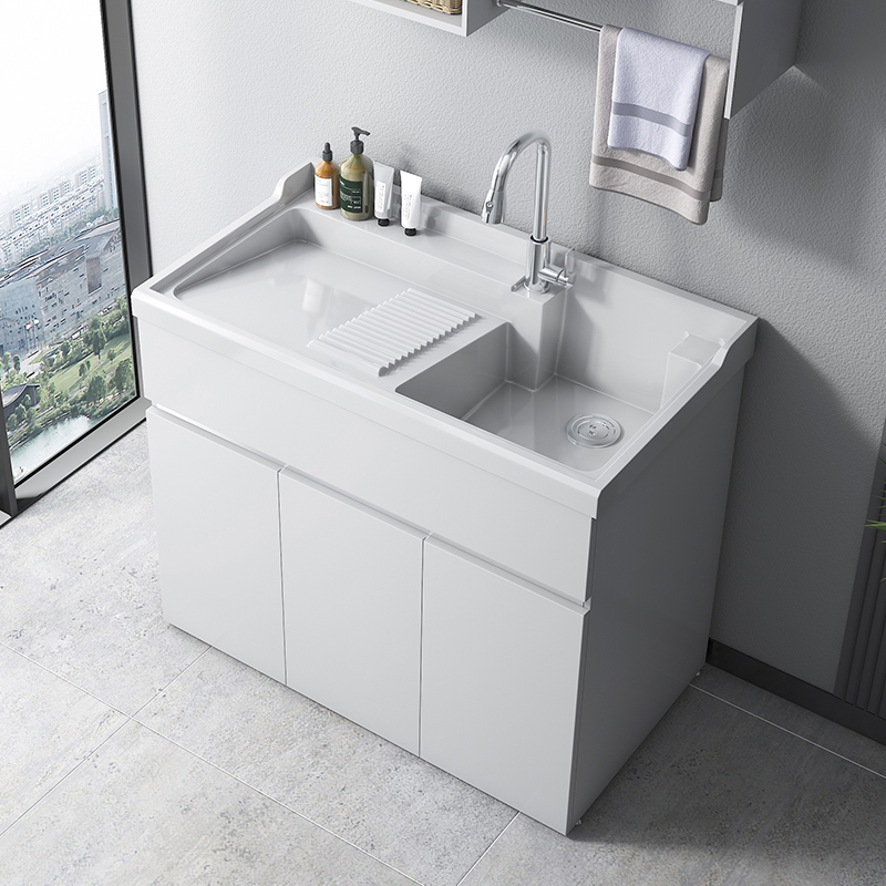 不锈钢阳台卫浴洗衣一体洗衣池槽浴室洗漱洗手台盆柜组合浴室柜