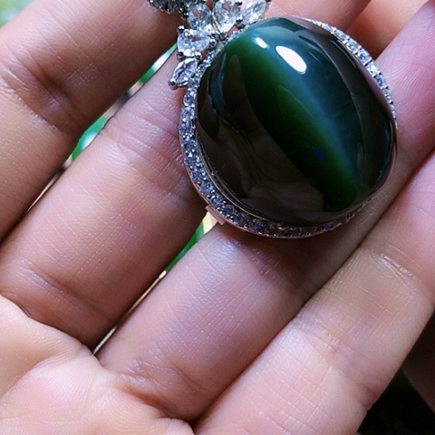 银S925镶嵌戒指和田玉