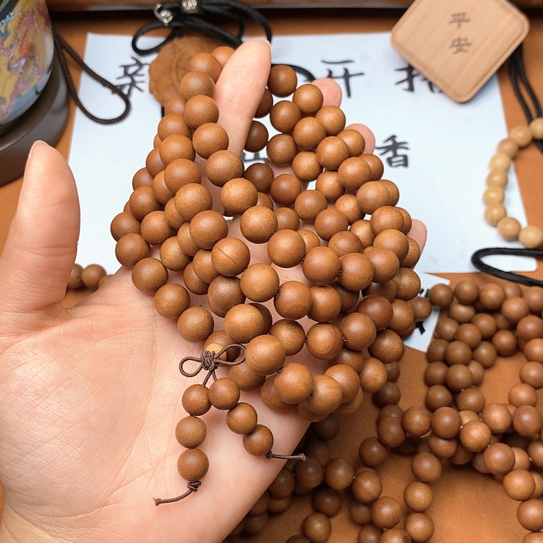 檀香木手串/手链1.0*108黑