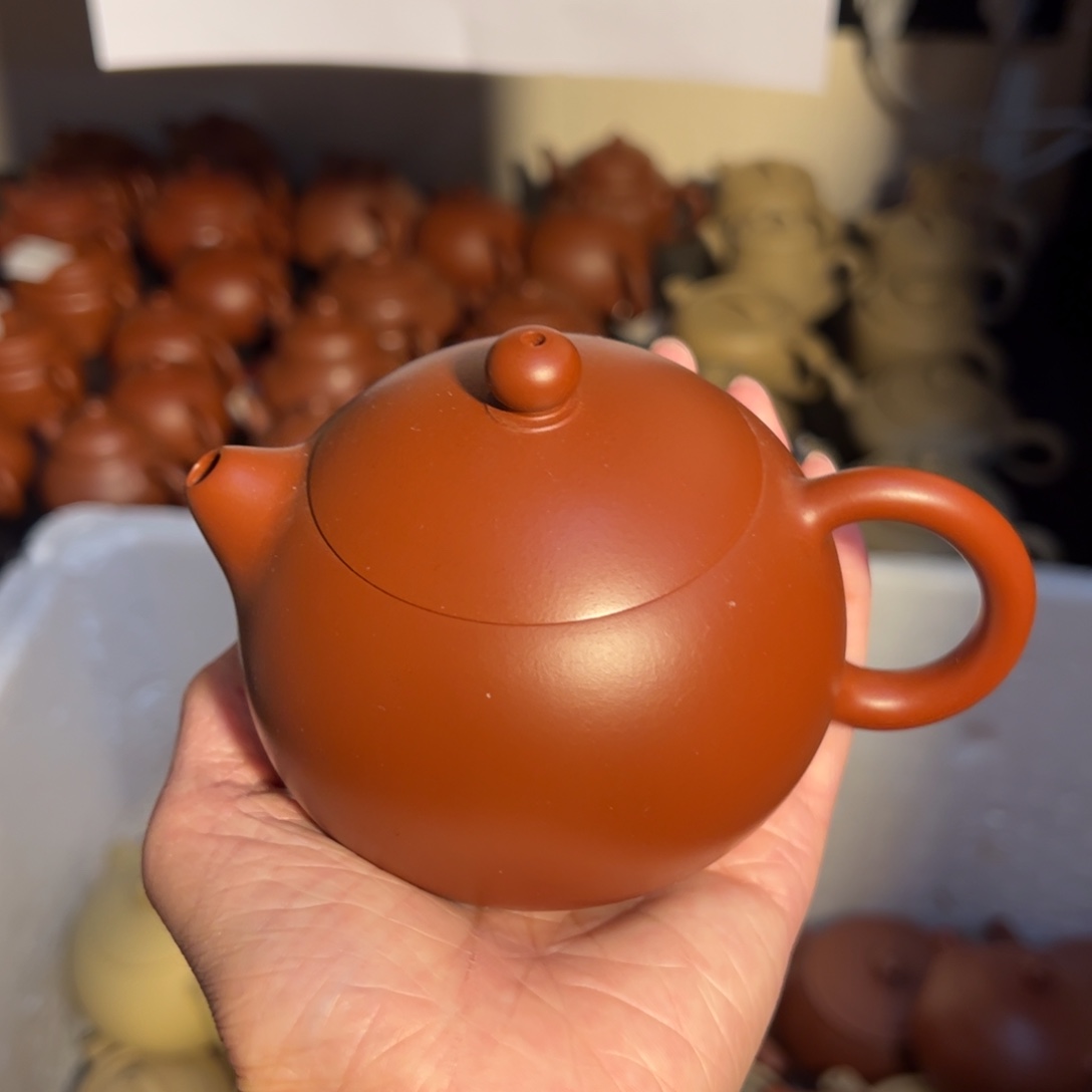 茶壶紫砂宜兴紫砂壶朱泥大红袍