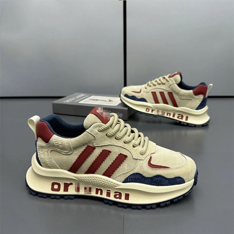 2025新款春季板鞋男鞋老爹潮鞋透气厚底百搭运动鞋潮流休闲鞋子男