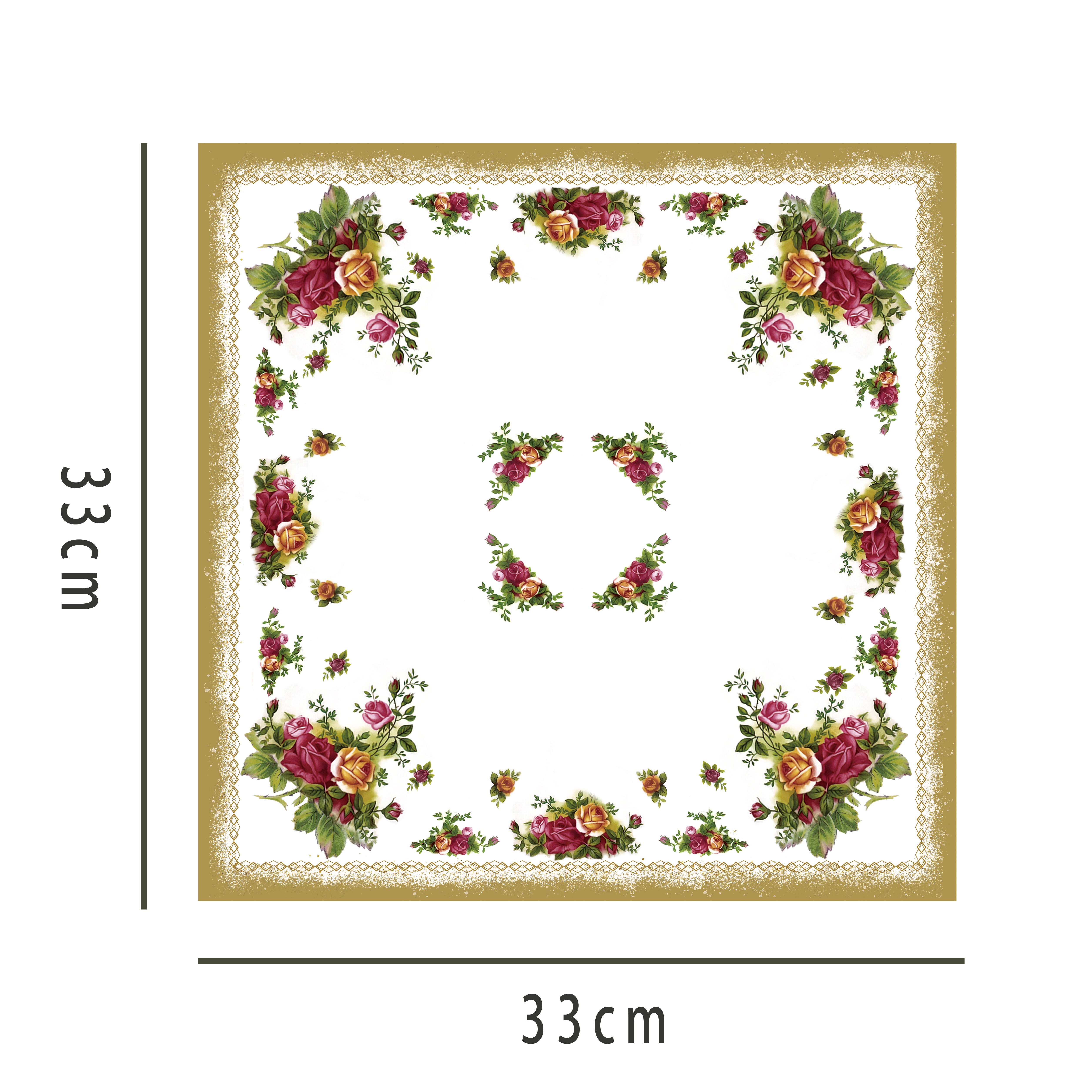 PAW波兰原装进口餐巾纸老镇月光纸巾家用聚会高级印花抽纸20张