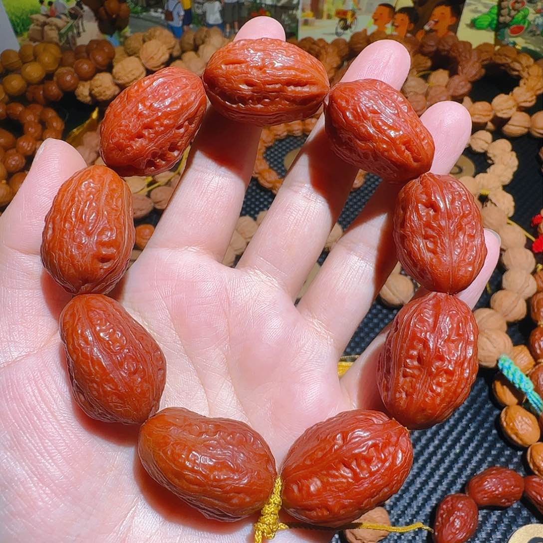 匙*喵文玩核桃吊坠网红无边大枣