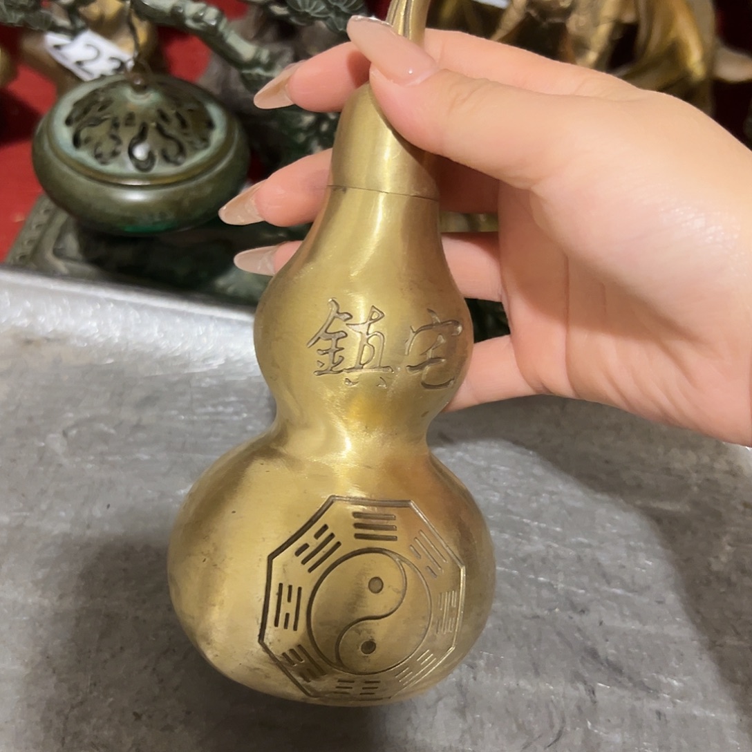 昱***兴黄铜摆件，文房摆件工艺品