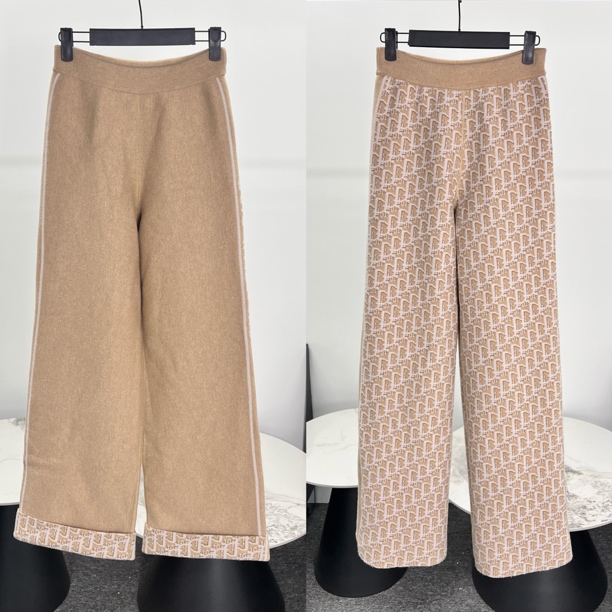 全新未使用 DIOR/迪奥 san0700/羊绒休闲裤/尺码34