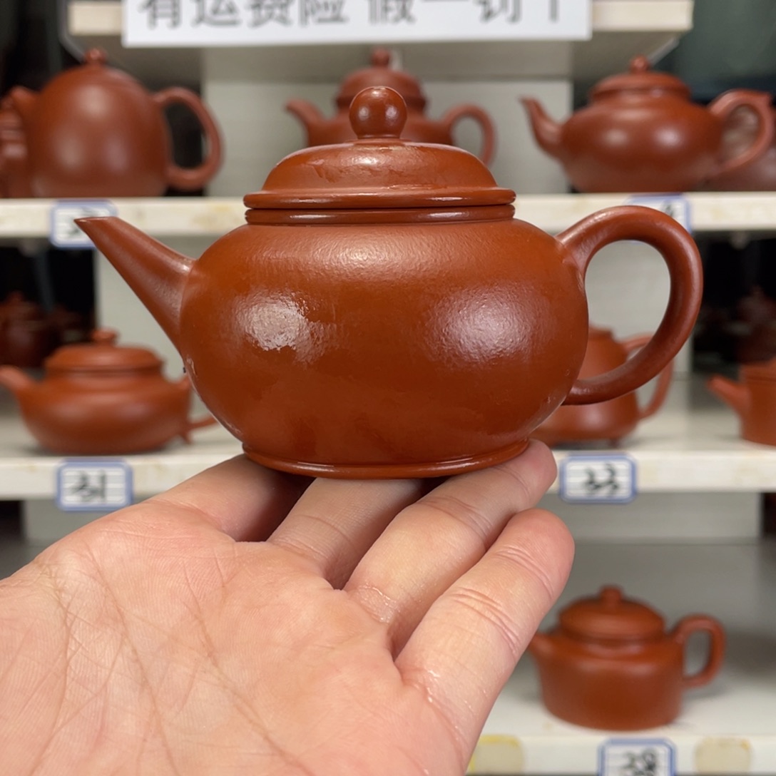 茶壶紫砂赵庄朱泥全手工170毫升