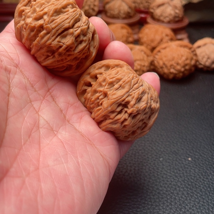 文玩核桃把件45全品山地磨盘正磨