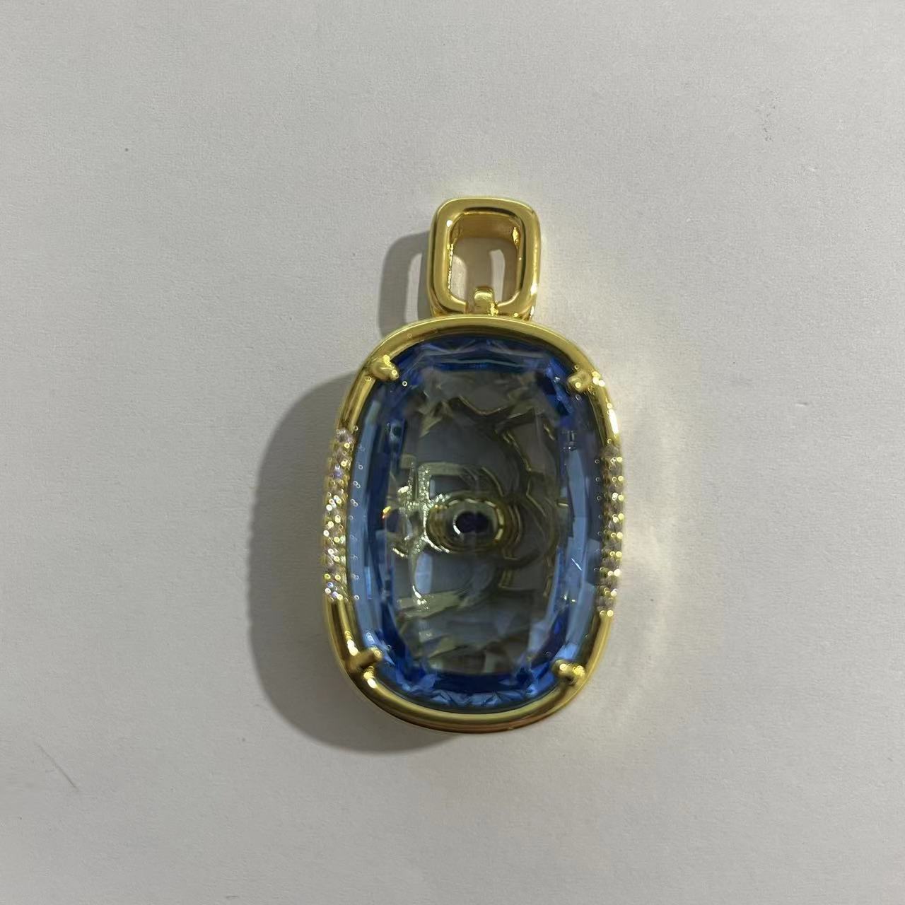 臻选吊坠 经典百搭设计蓝色吊坠DA114