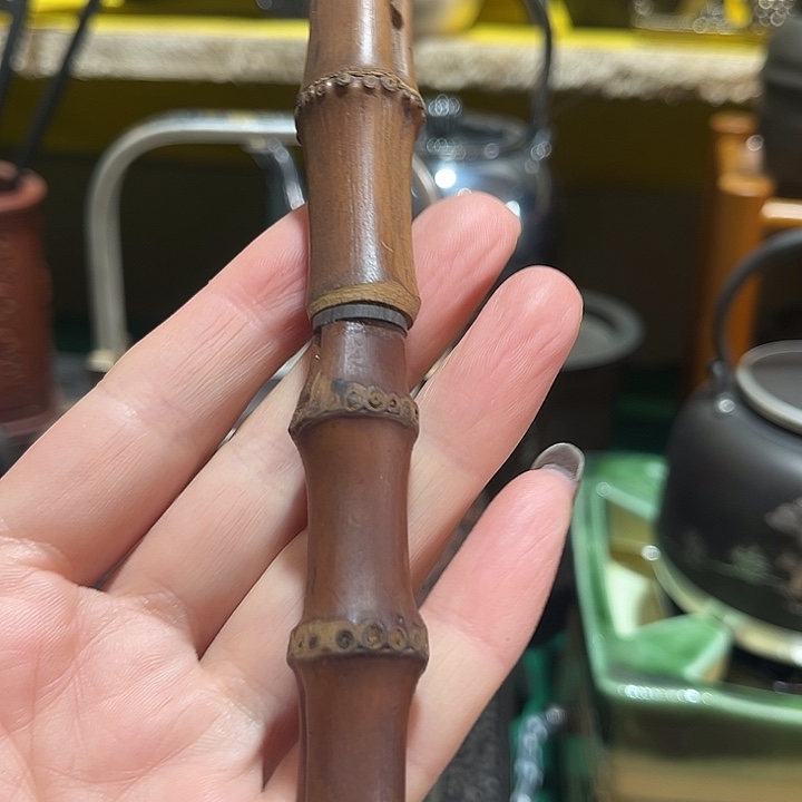 竹中古工艺品摆件