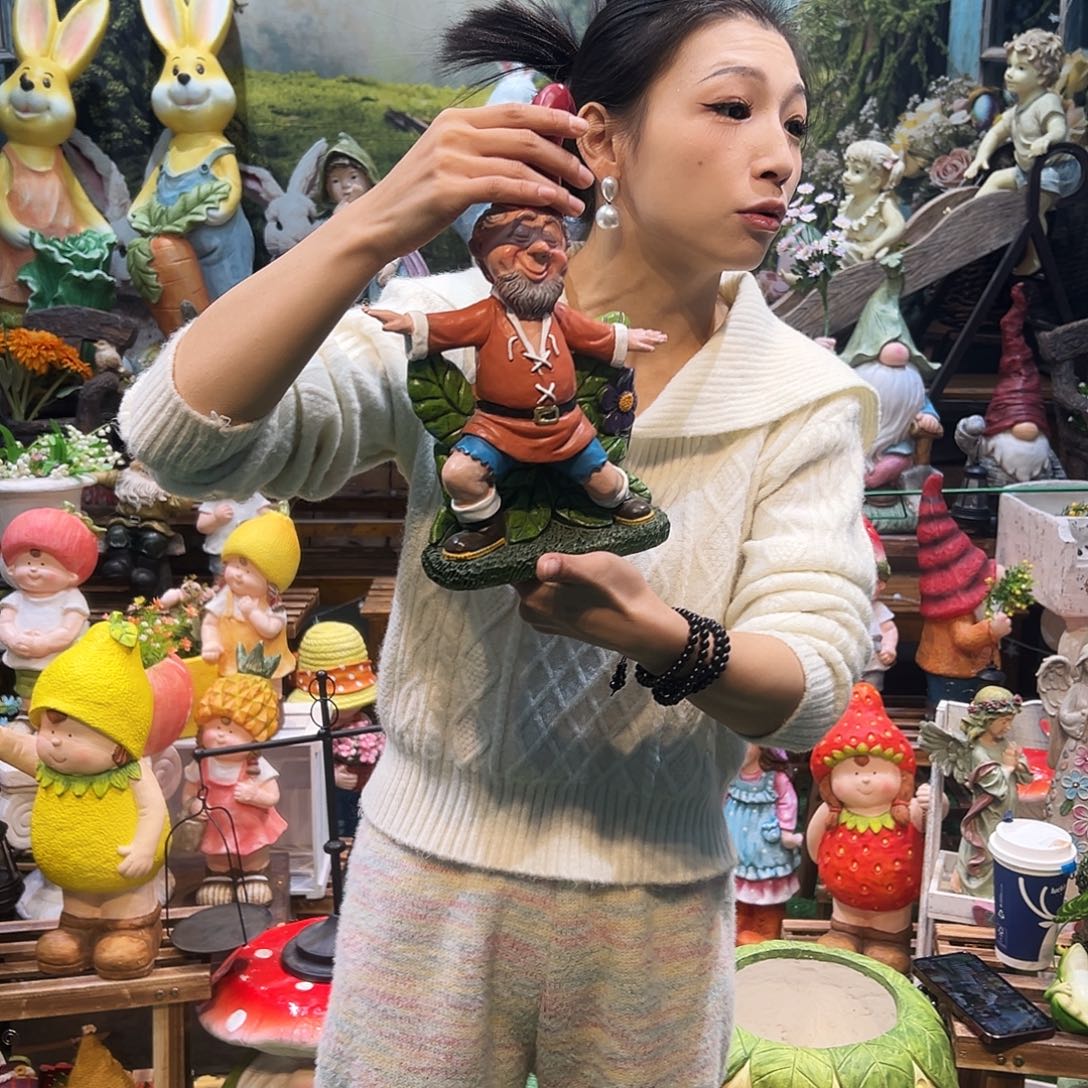 花园摆件红红火火