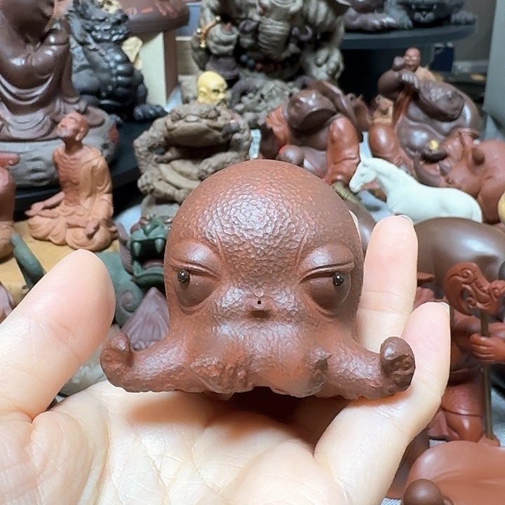 紫砂茶宠章鱼盖置