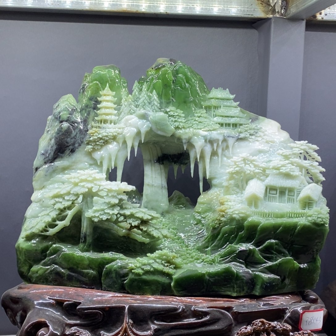 【闪购商品】蛇纹石玉（覆膜）珠宝奇石未镶嵌