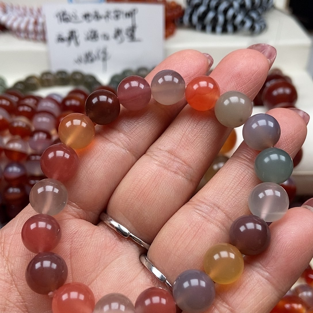 红***瑰玛瑙/玉髓未镶嵌珠宝半成品