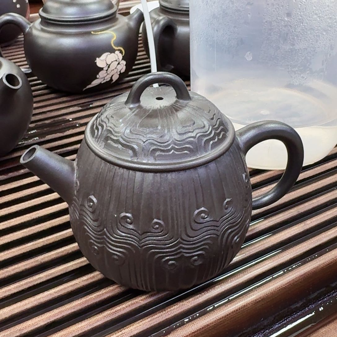 罐黑陶茶壶150毫升送一杯子