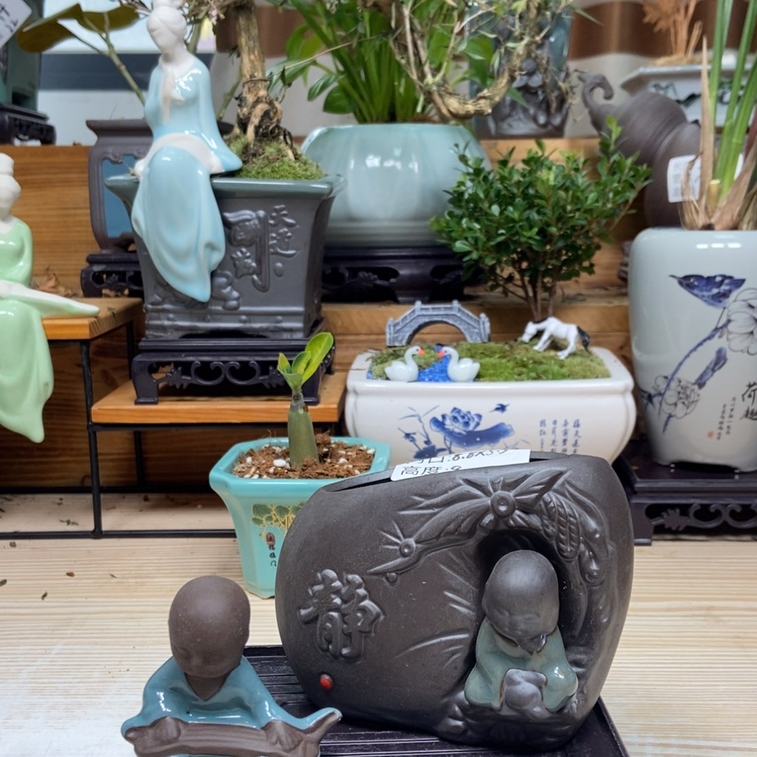 紫砂花盆陶瓷花盆陶瓷艺术