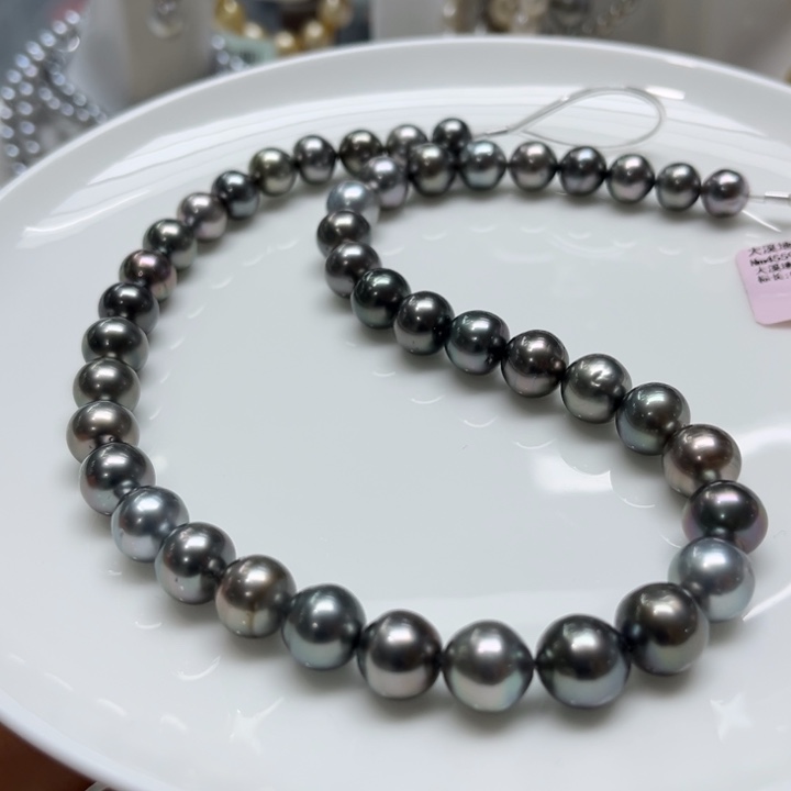 海水珍珠项链银S925镶嵌