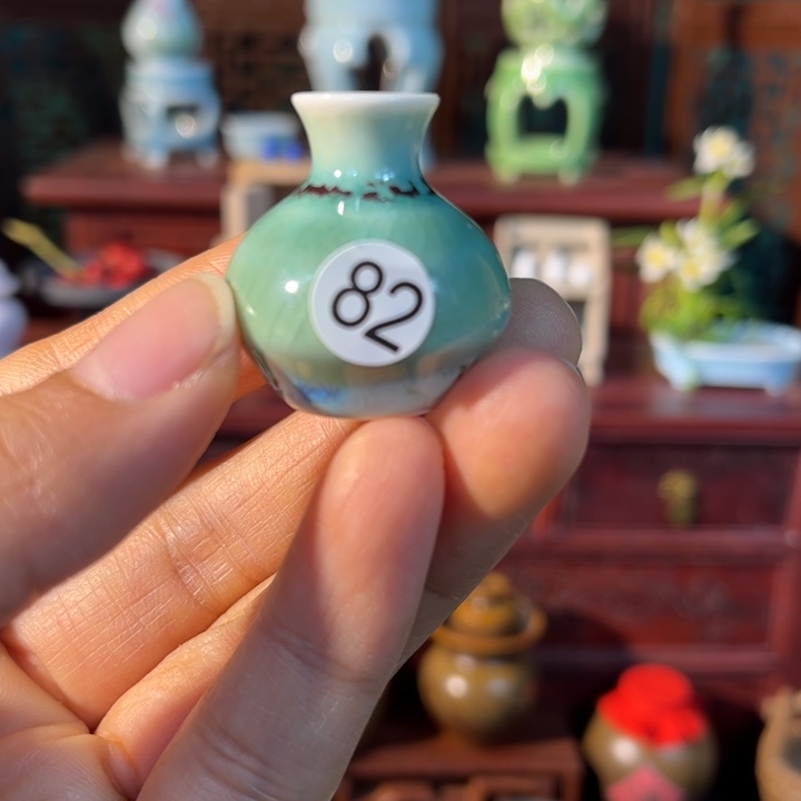 摆件微陶老王迷你花瓶