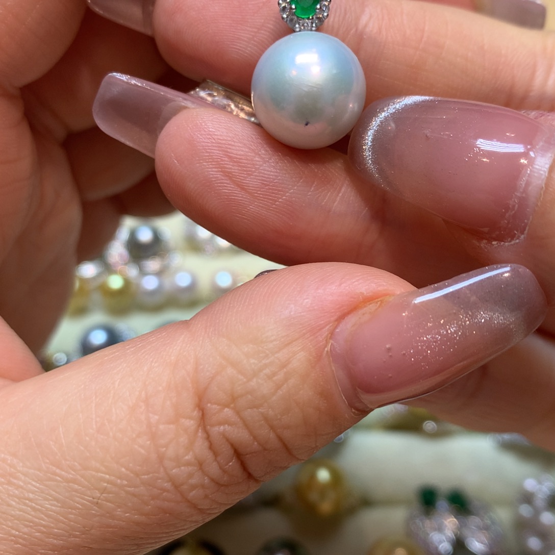 淡水珍珠颈饰银S925镶嵌