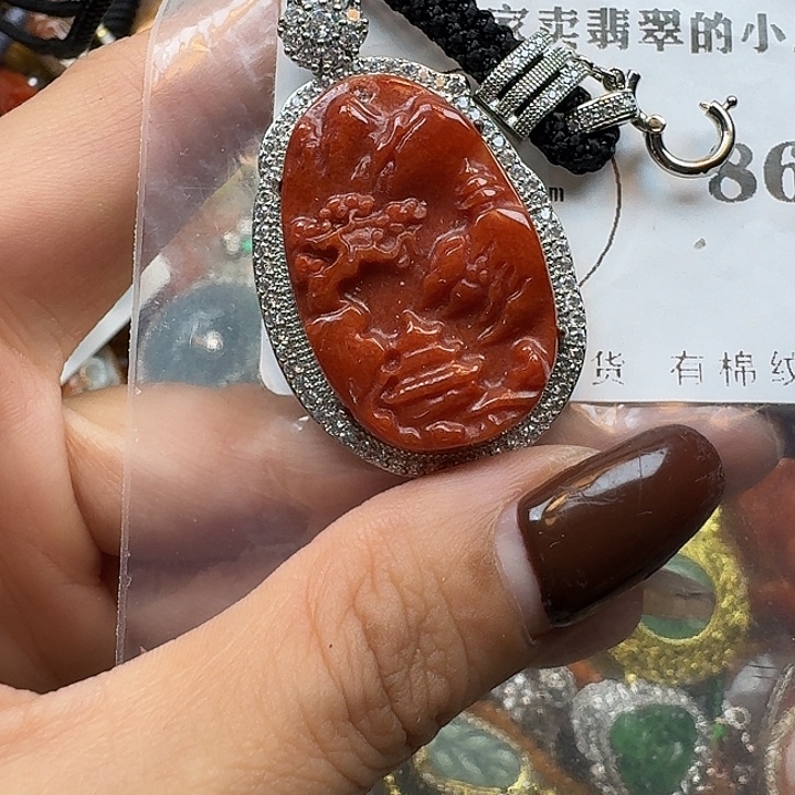 翡翠未镶嵌项链翡翠