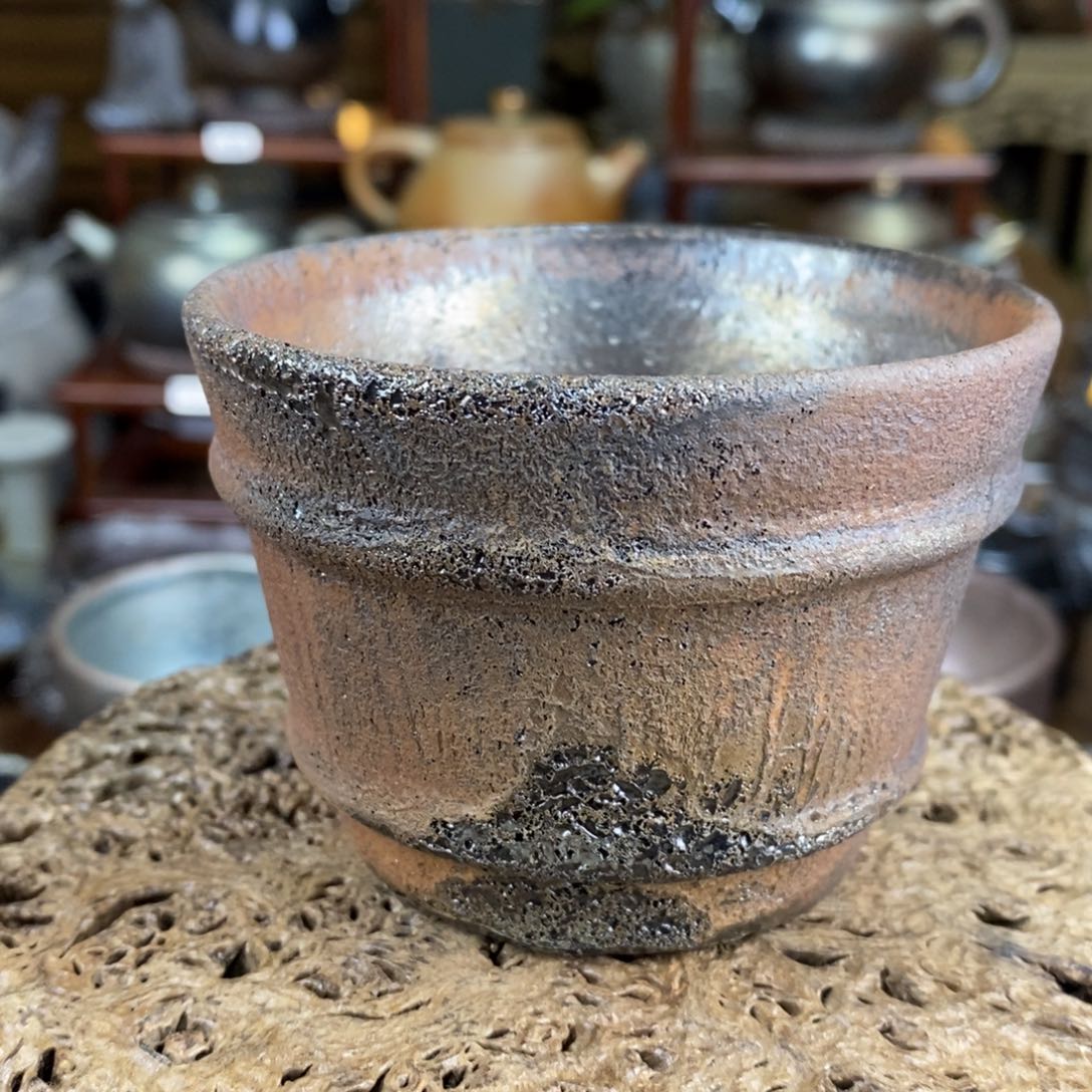 建水紫陶，柴烧茶器，新春大漏