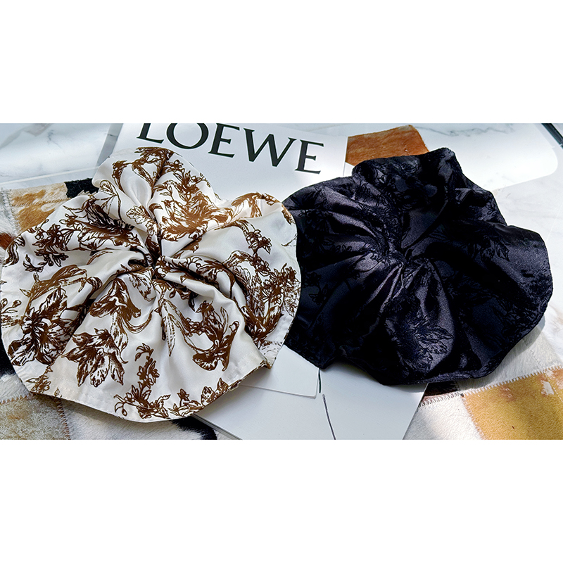 IFASHION 浮生若梦~法式碎花高级感大肠发圈女慵懒风超大复古头绳