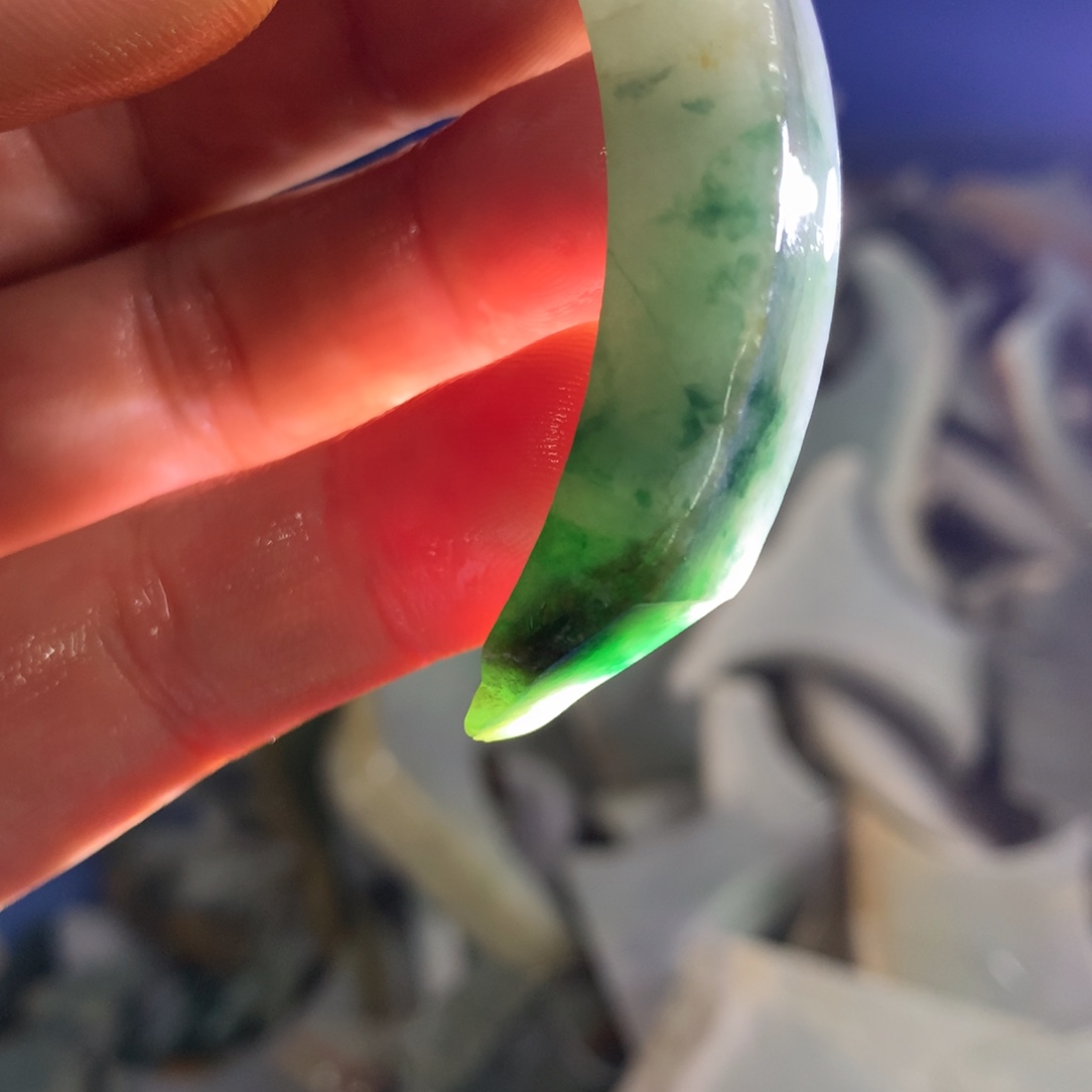 翡翠裸石翡翠边角料