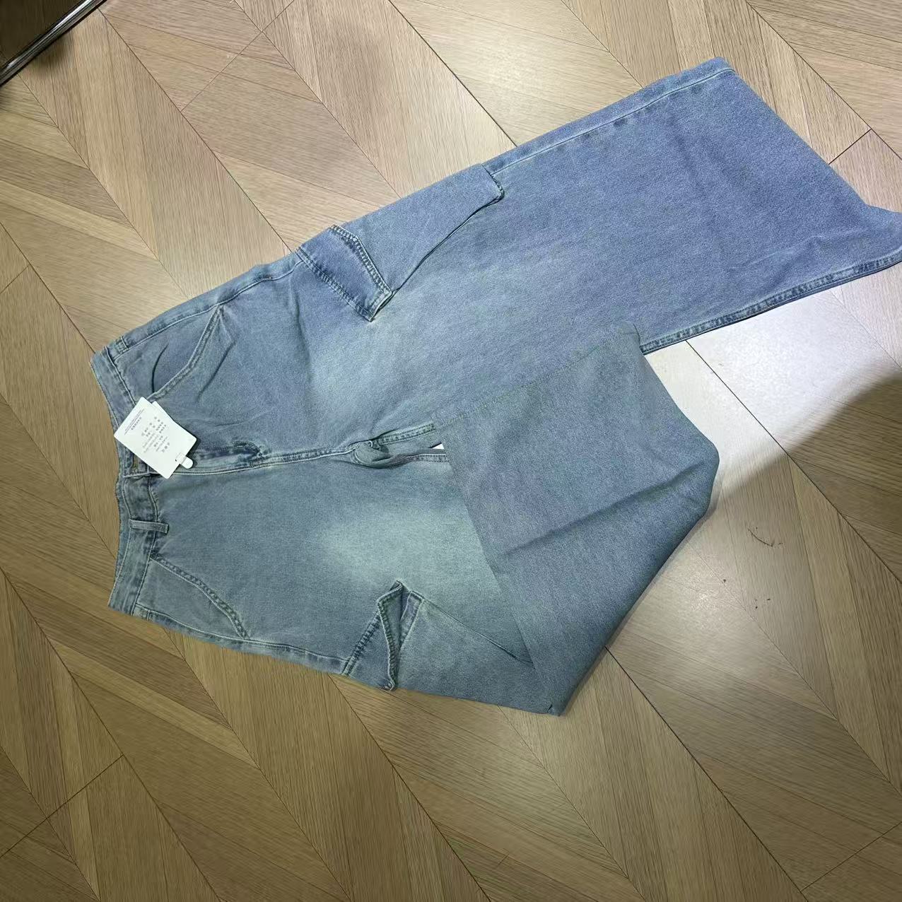 HZ-休闲工装大口袋牛仔裤