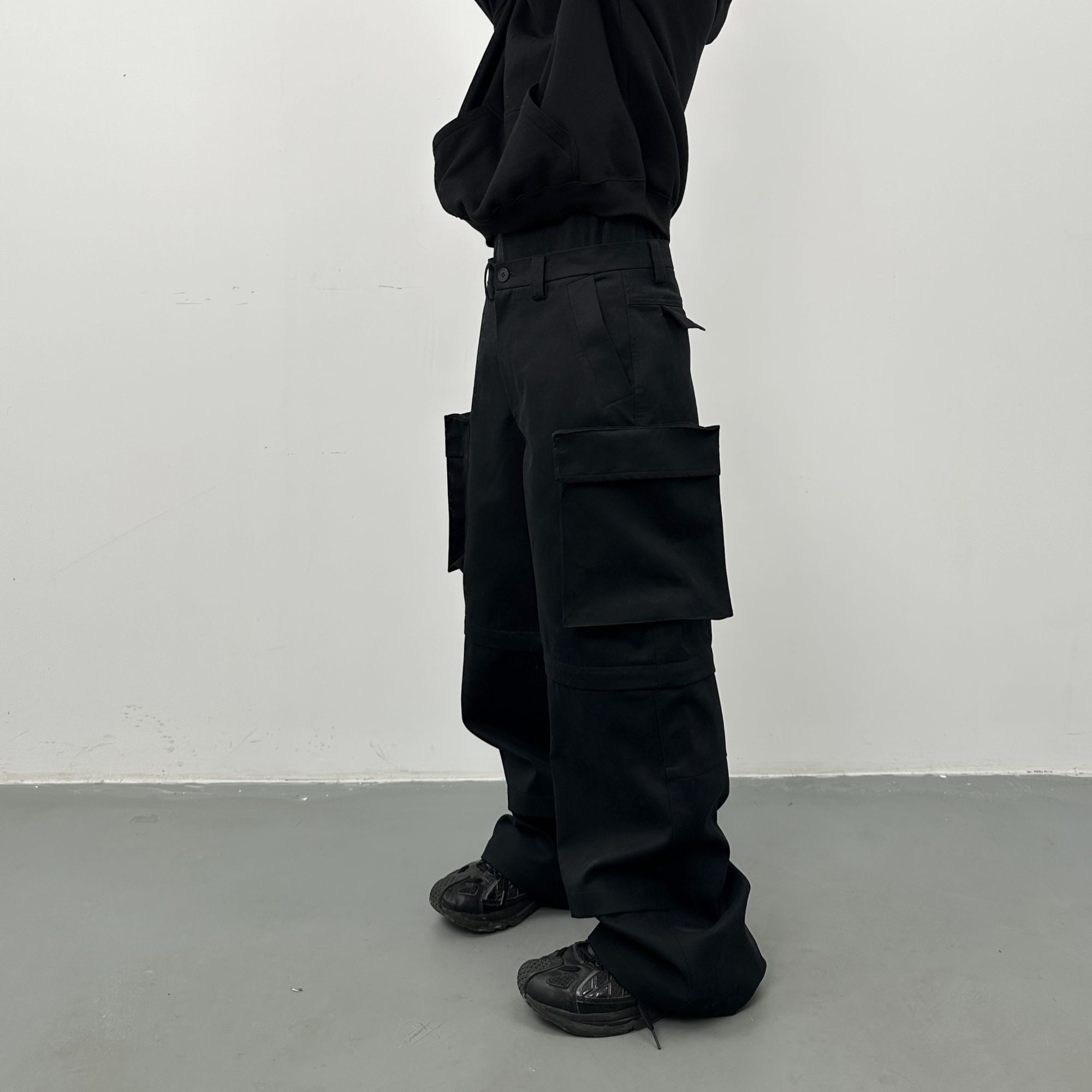 NFAI 立体口袋工装裤 堆积/硬挺/重工/可变短裤