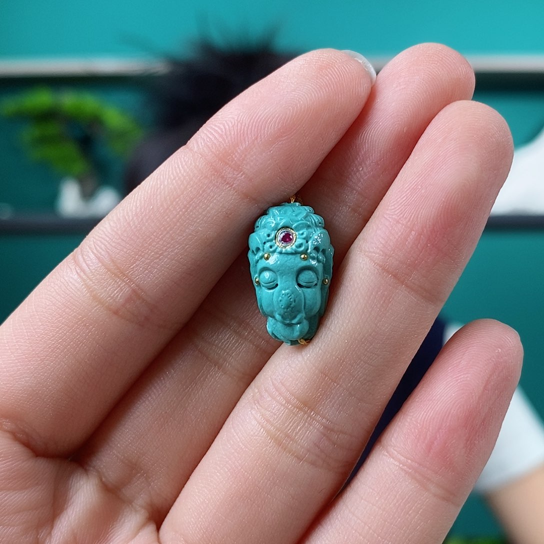 未镶嵌绿松石珠宝奇石