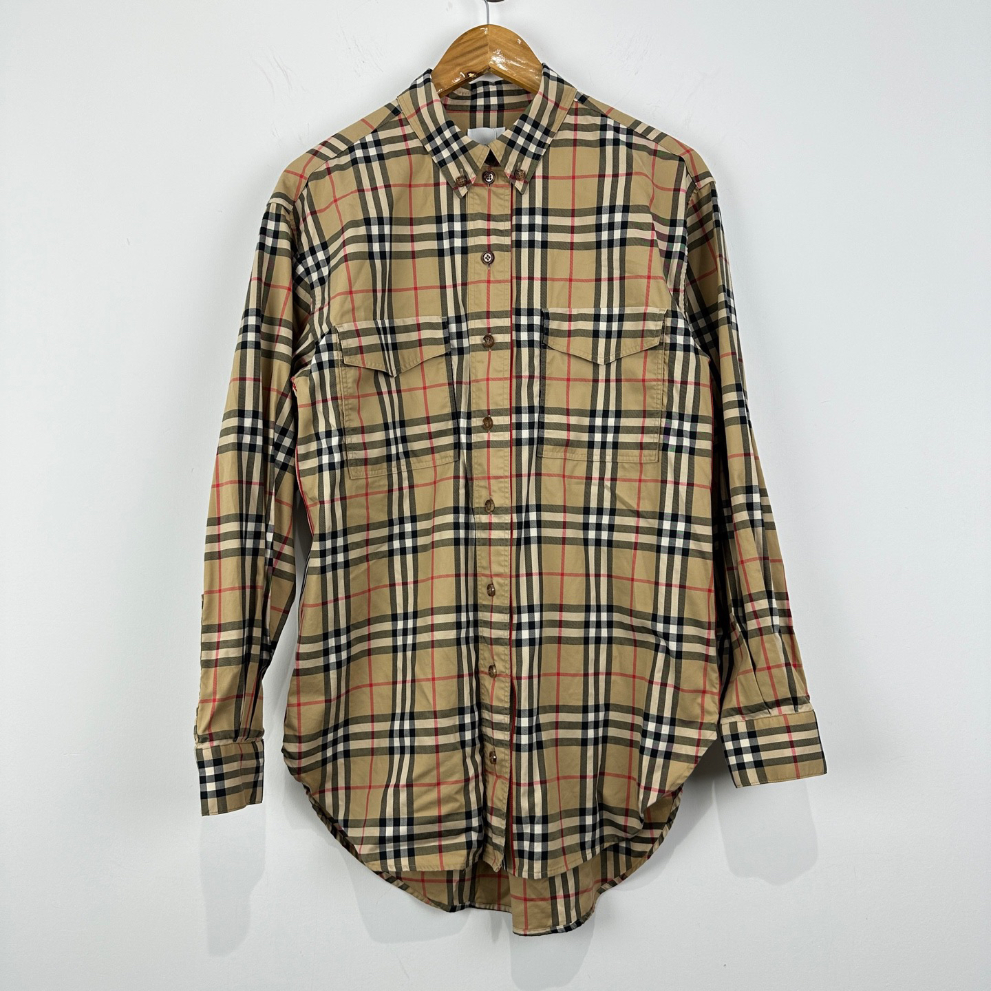 99新 BURBERRY/博柏利 经典格纹衬衫 38码/1274