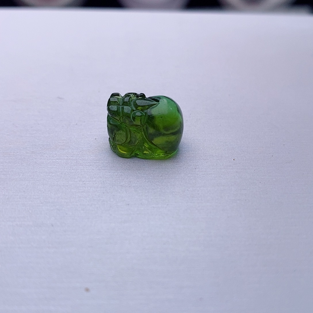 碧玺貔貅未镶嵌筱**_碧玺貔貅