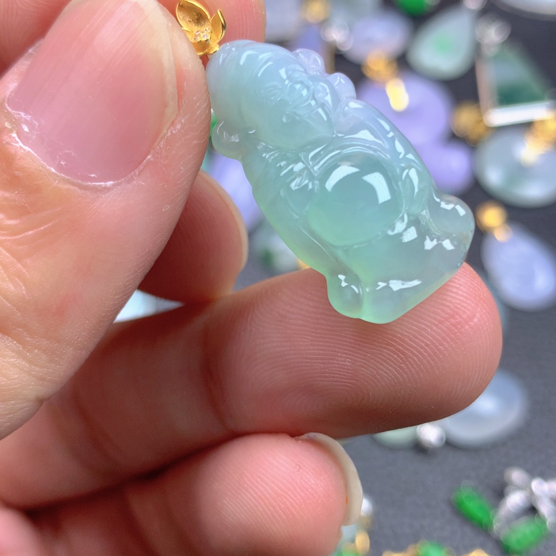 【闪购商品】翡翠18K金镶嵌颈饰翡翠