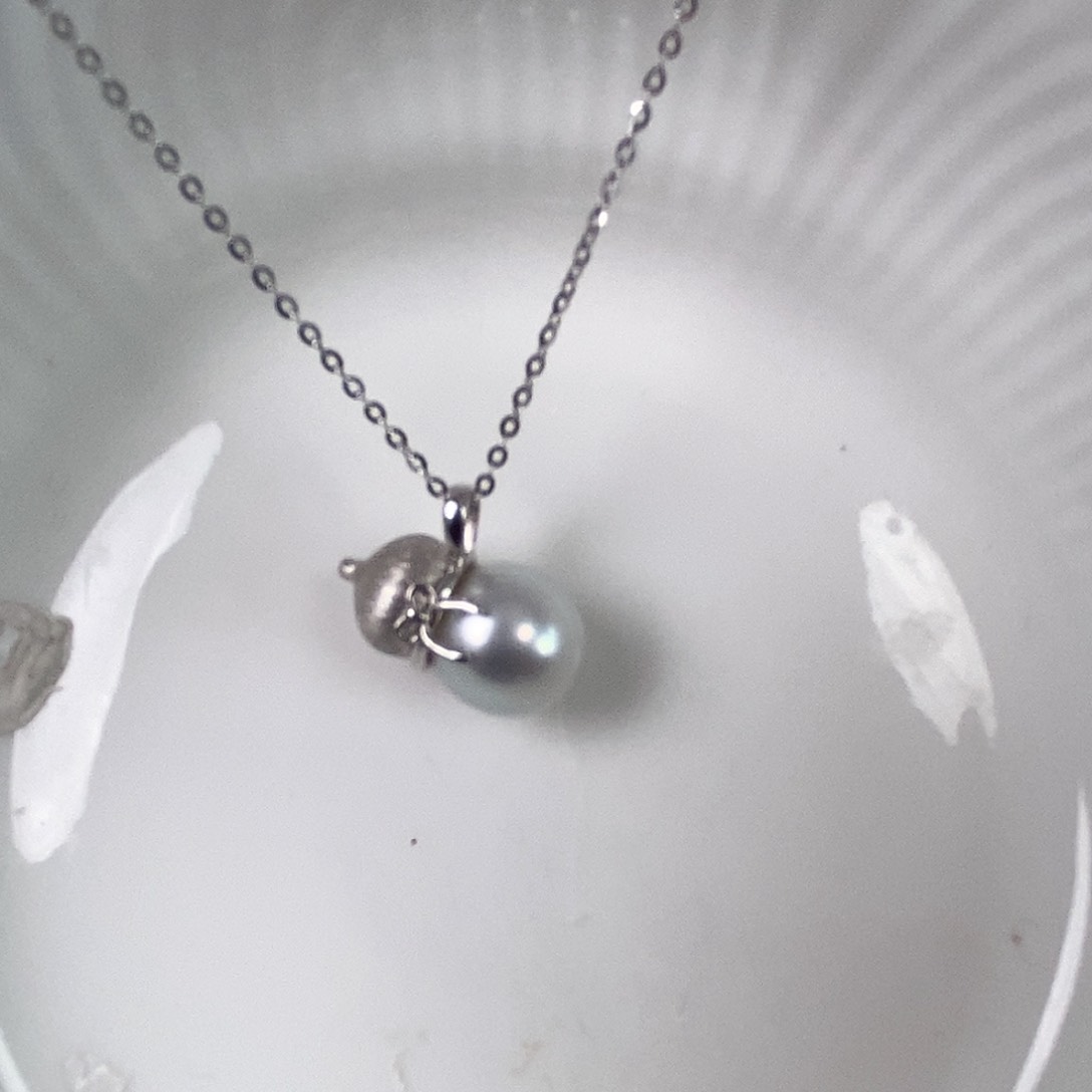 海水珍珠颈饰银S925镶嵌