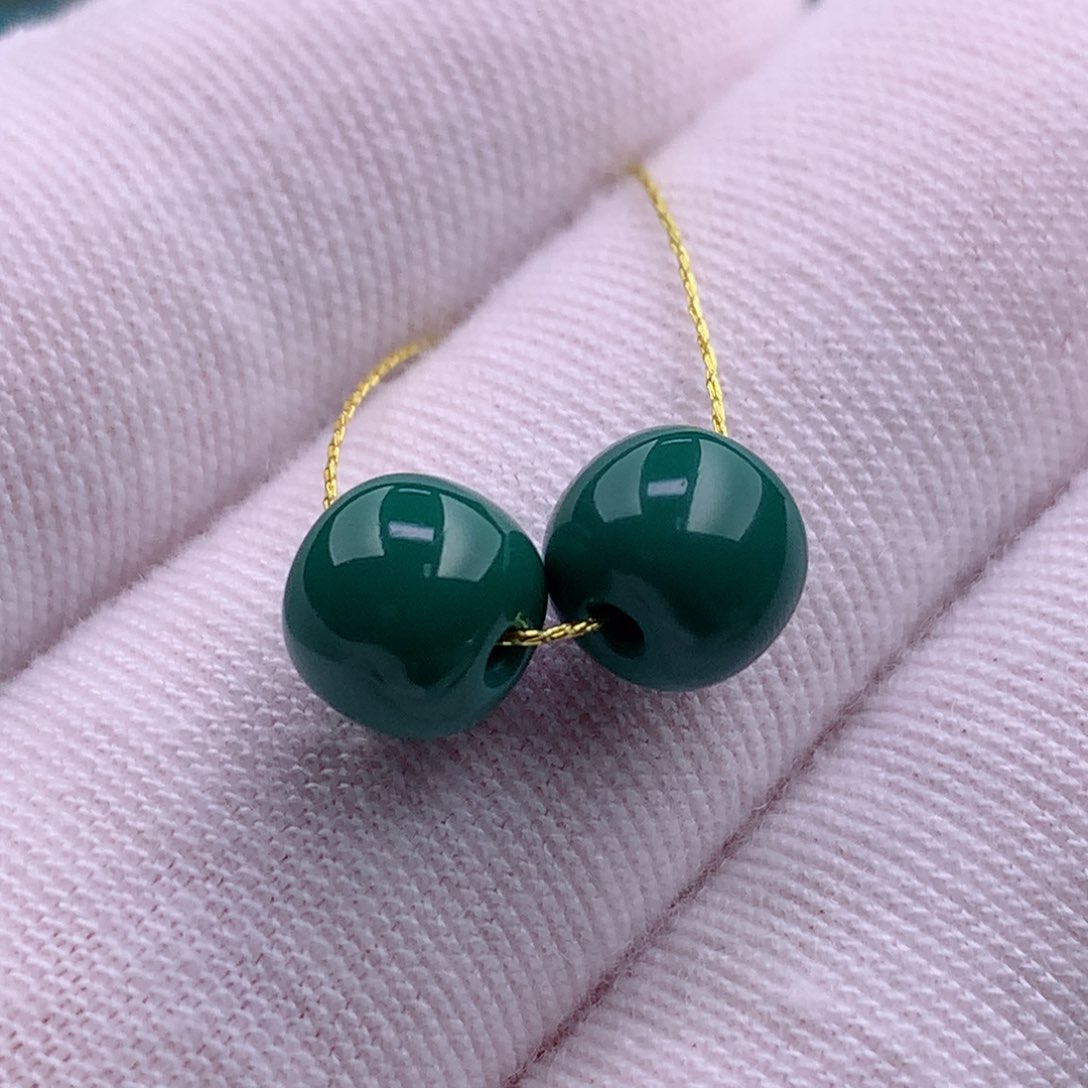 未镶嵌绿松石珠宝奇石7✖️6.2mm