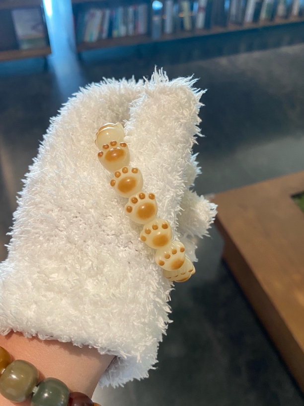 炭烧猫爪菩提文玩女孩盘玩手串保真默认微瑕