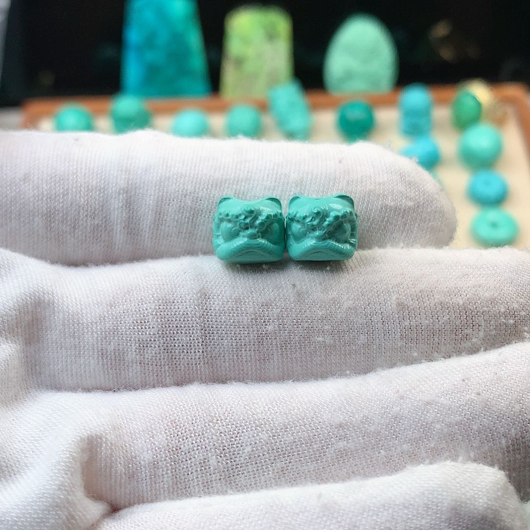 湖北原矿8.5*10mm醒狮腰珠