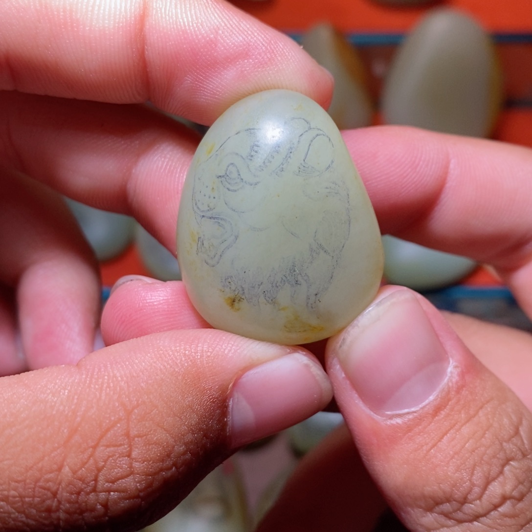 未镶嵌1定制和田玉延**将