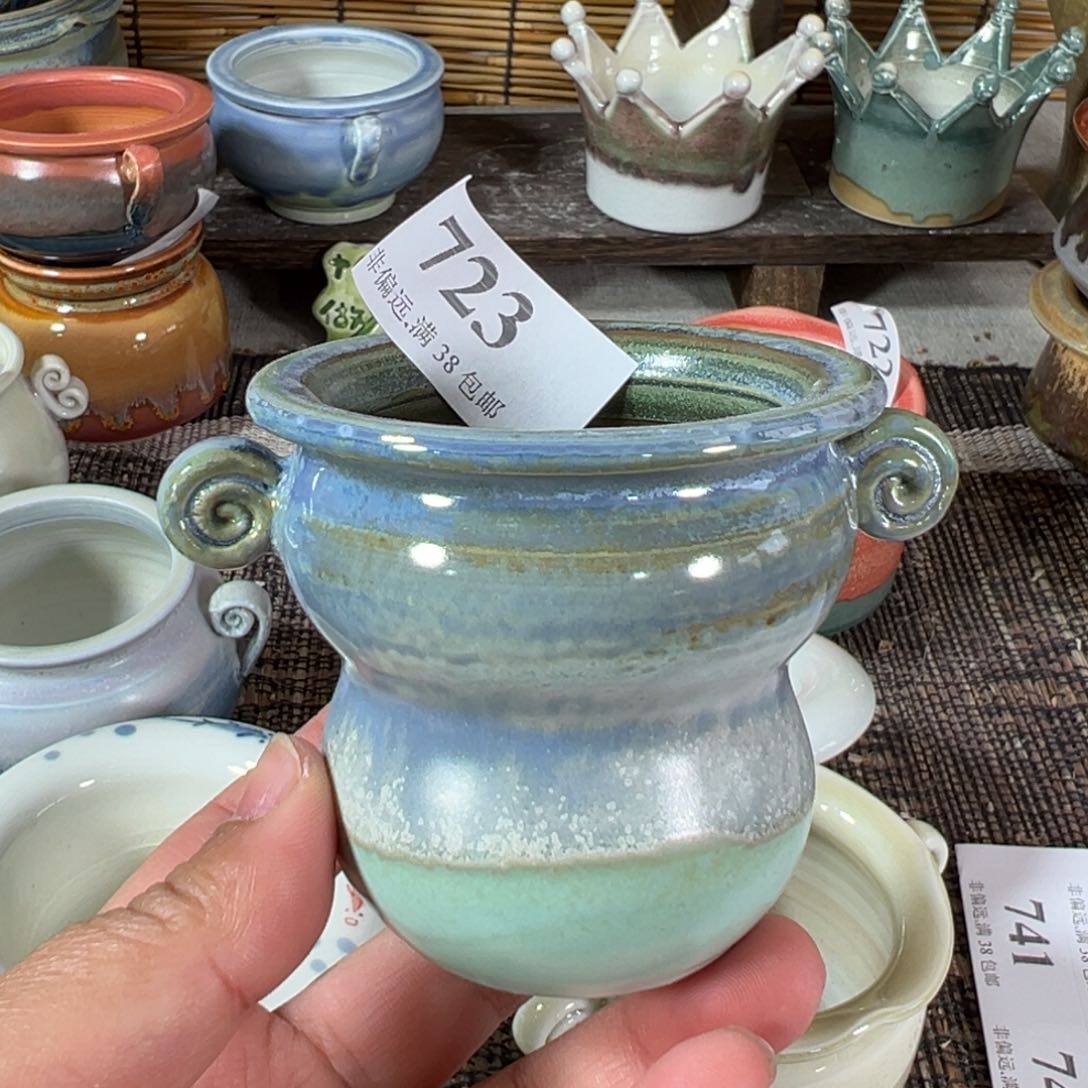 红陶景德镇手工花盆