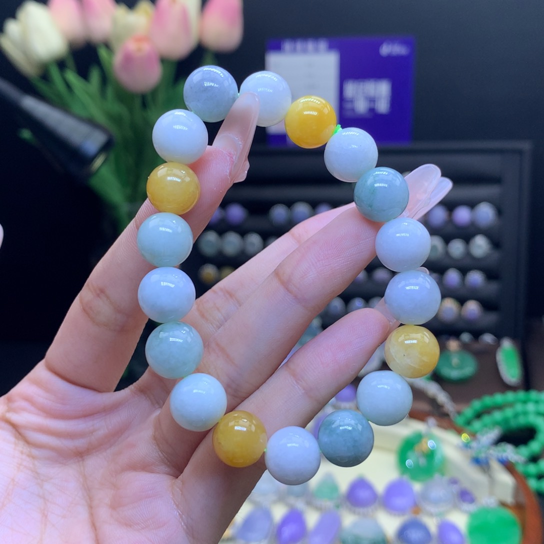 翡翠未镶嵌颈饰天然