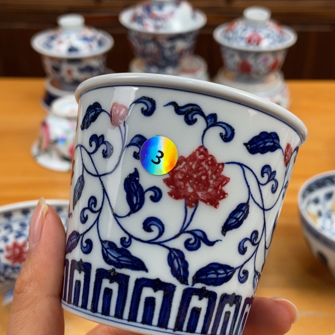 手绘现代茶具非古董