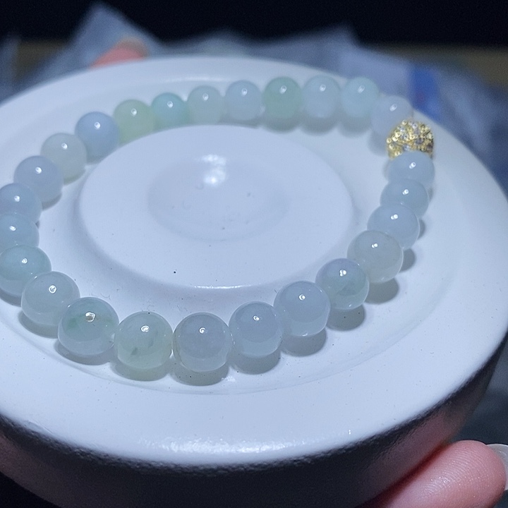 未镶嵌手串翡翠天然缅甸A货翡翠手串卡5.8