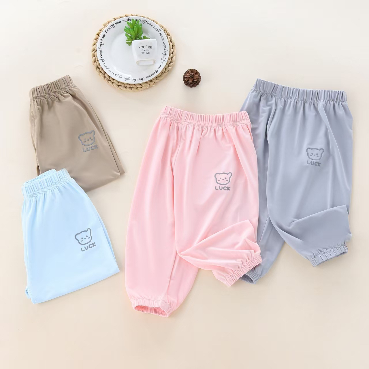 舒畅小YU抖抖裤防蚊裤夏季清凉裤