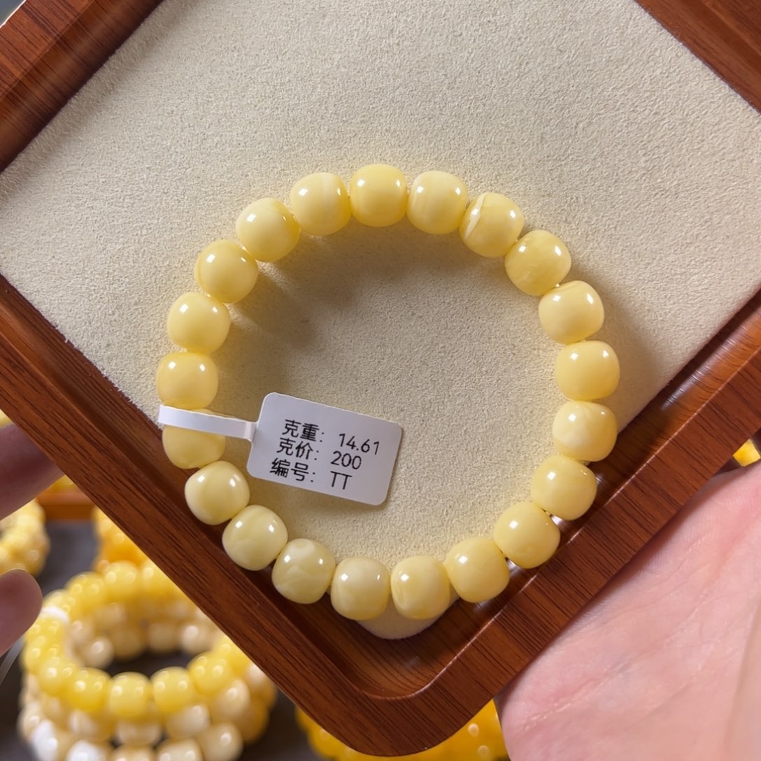 裸石蜜蜡未镶嵌10.6mm俄料浓白同料老型tt